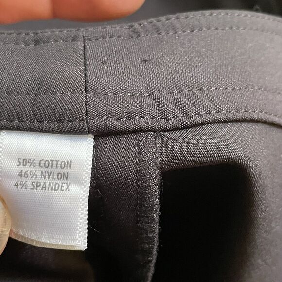 St. John Caviar Pants‎ Mid Rise Tapered Stretch Dress USA Made Sz 12 EUC - Picture 9 of 14